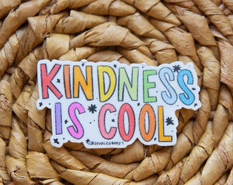 Kindness is Cool Sticker, Inspirational Sticker