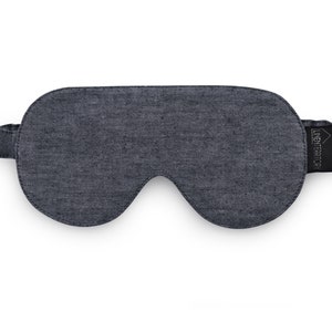 Linen Sleep mask Salt & Pepper , travellers sleeping mask, eye mask image 2