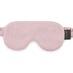 Linen sleep mask Rose , travelers sleeping mask, eye mask for sleeping