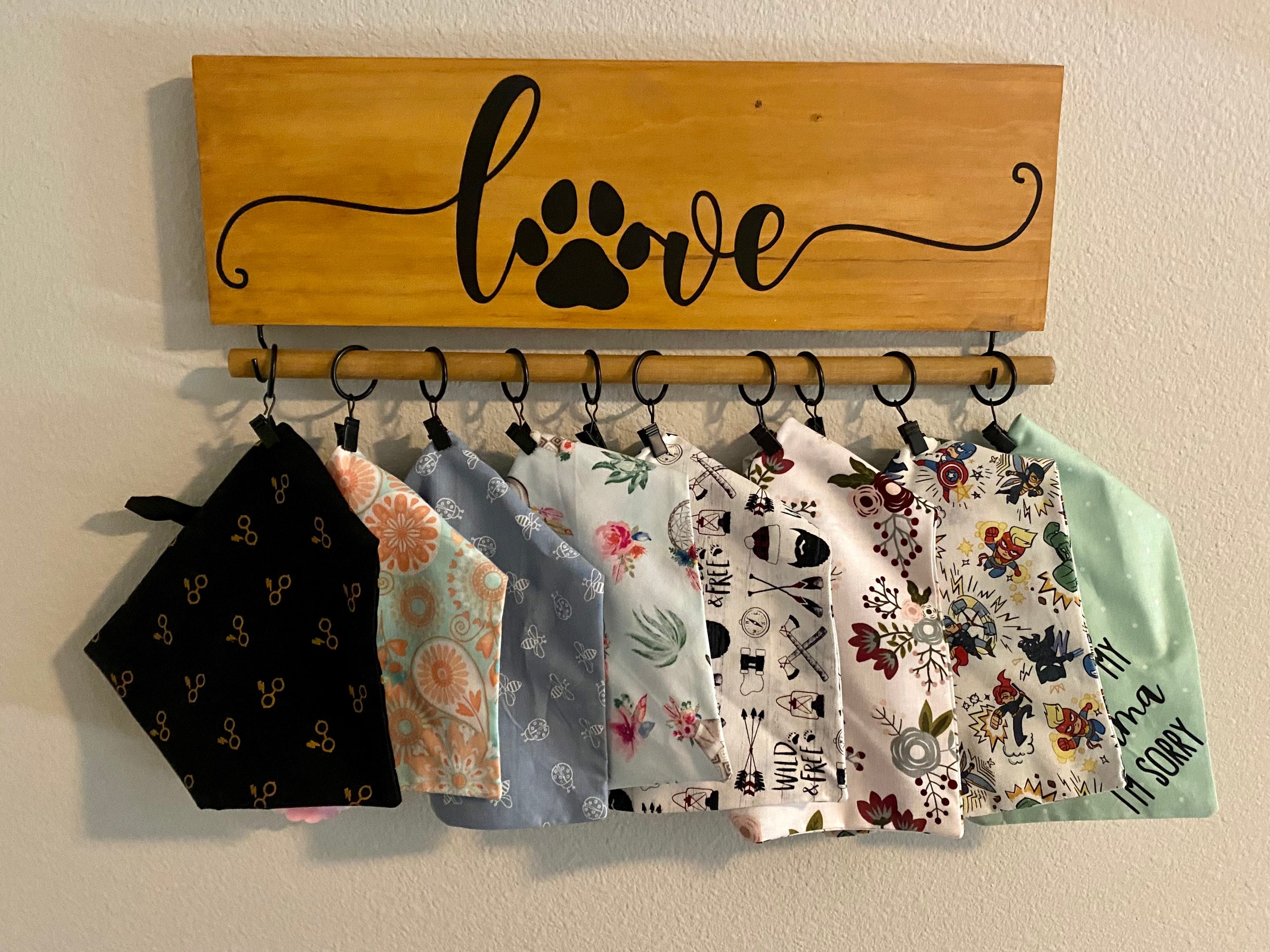 Bandana Holder Deluxe Dog Bandana Holder Personalized Dog Etsy