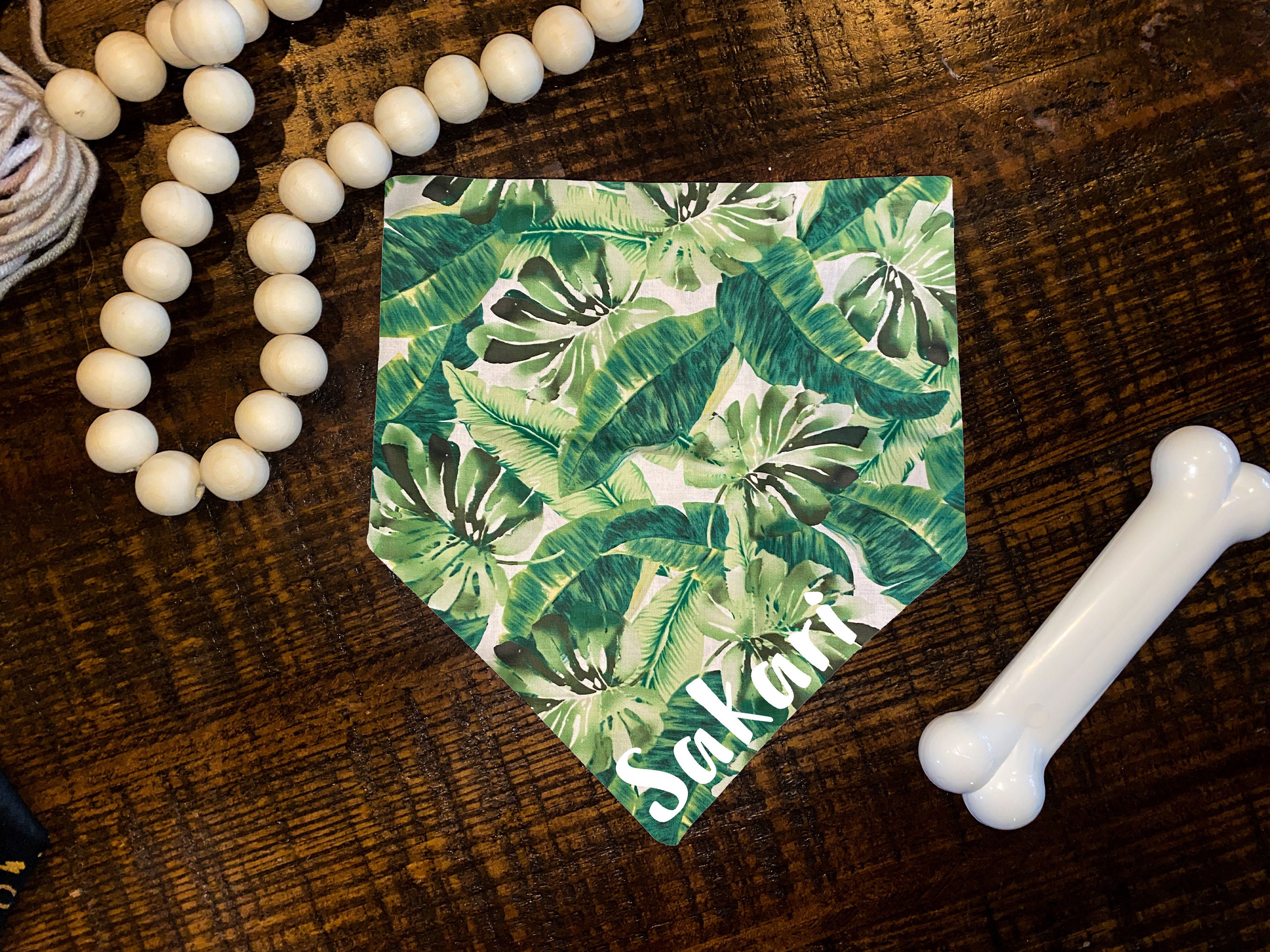 Personalisierte Hund Bandana Monstera Blätter Hundezubehör Etsy