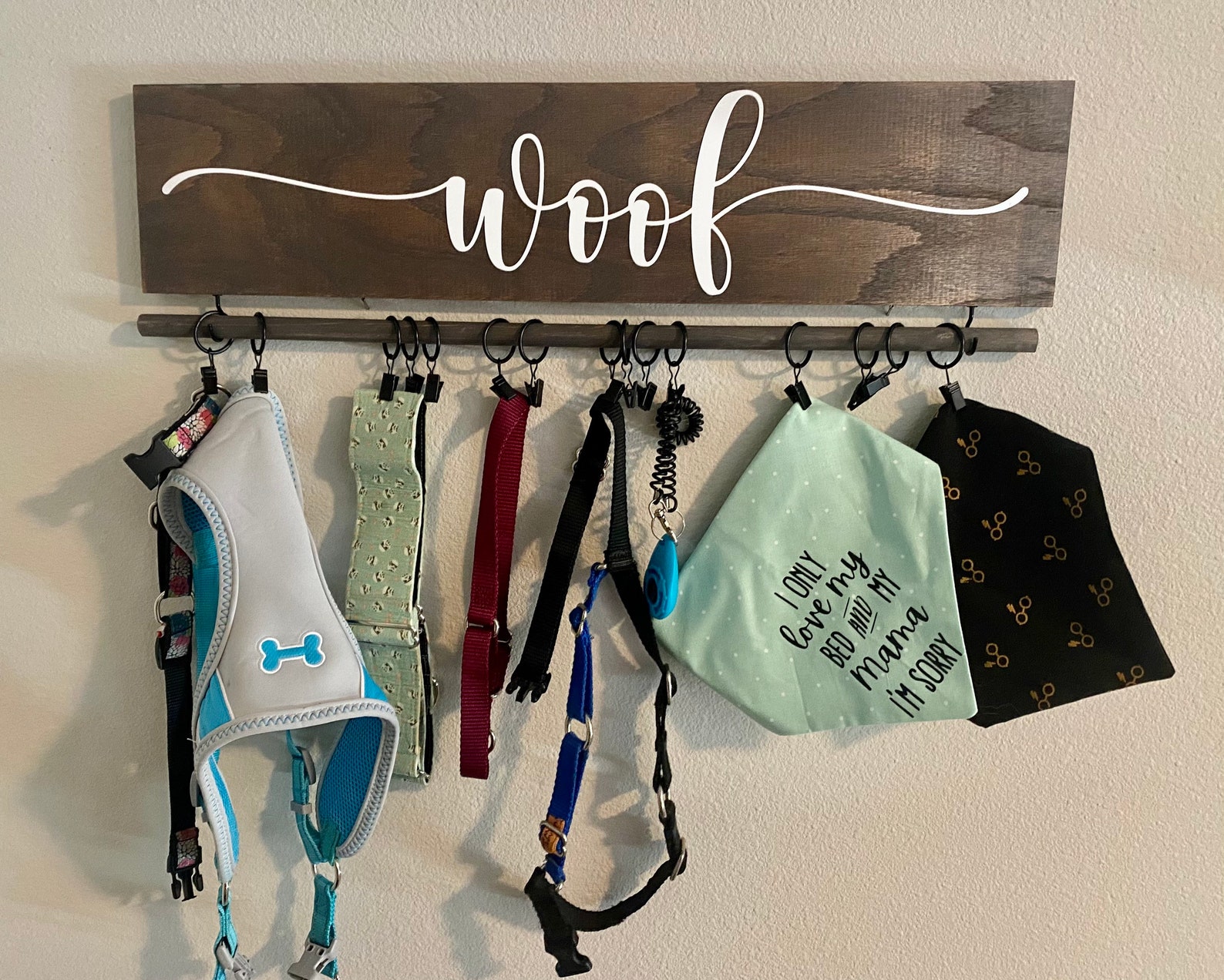 Bandana Holder Deluxe Dog Bandana Holder Personalized Dog Etsy