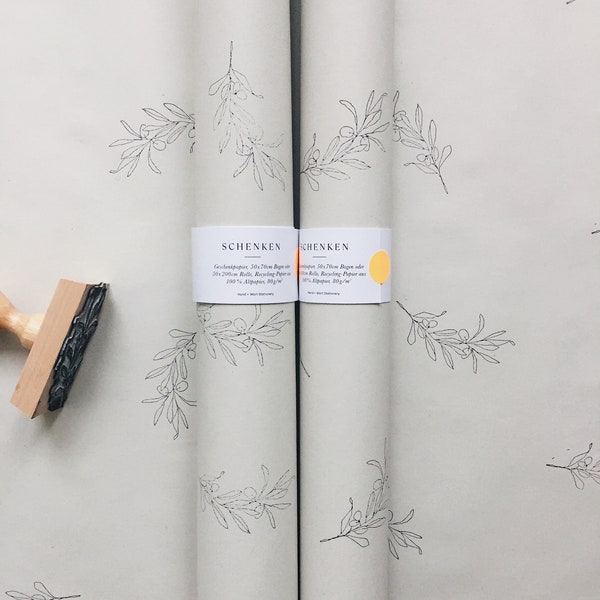 50 x 200 cm wrapping paper | environmentally friendly, 100% recycled paper