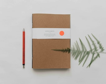 A5 Notebook Set of 2 Blank | Environmentally friendly, recycled paper