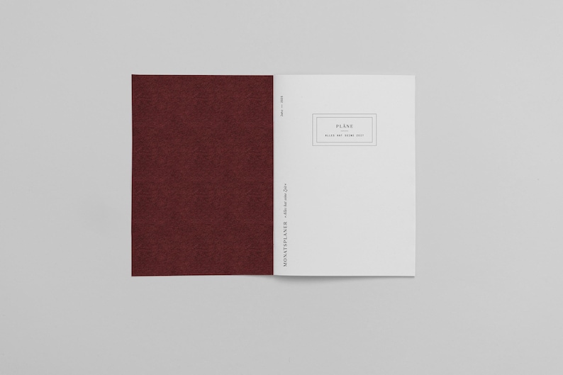 Monatsplaner 2026 — umweltfreundlich, A5, Cover 300g Bild 4