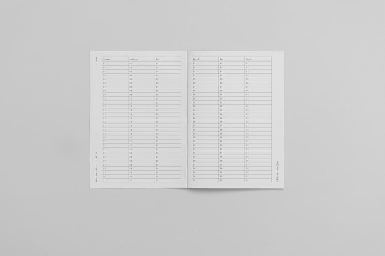Monatsplaner 2026 — umweltfreundlich, A5, Cover 300g Bild 7