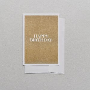 Glückwunschkarte, A6 Happy Birthday | umweltfreundlich, mit Umschlag