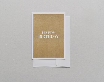 Greeting Card, A6 Happy Birthday | environmentally friendly, with envelope