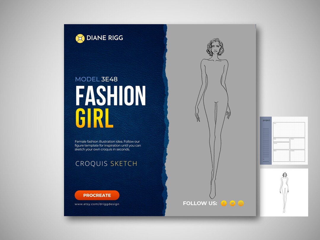 Fashion Portfolio Design Concept Project Components Including Runway ...