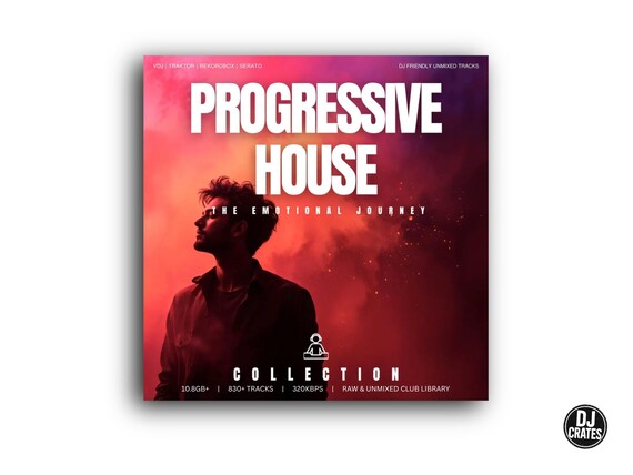Progressive House DJ Crate: 750+ Melodic Club Tracks (MP3 Download Pack)