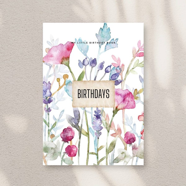 BIRTHDAY REMINDER BOOK Personalized Event Celebration Date Reminder Notebook Important Date Tracker Planner Anniversary Bday