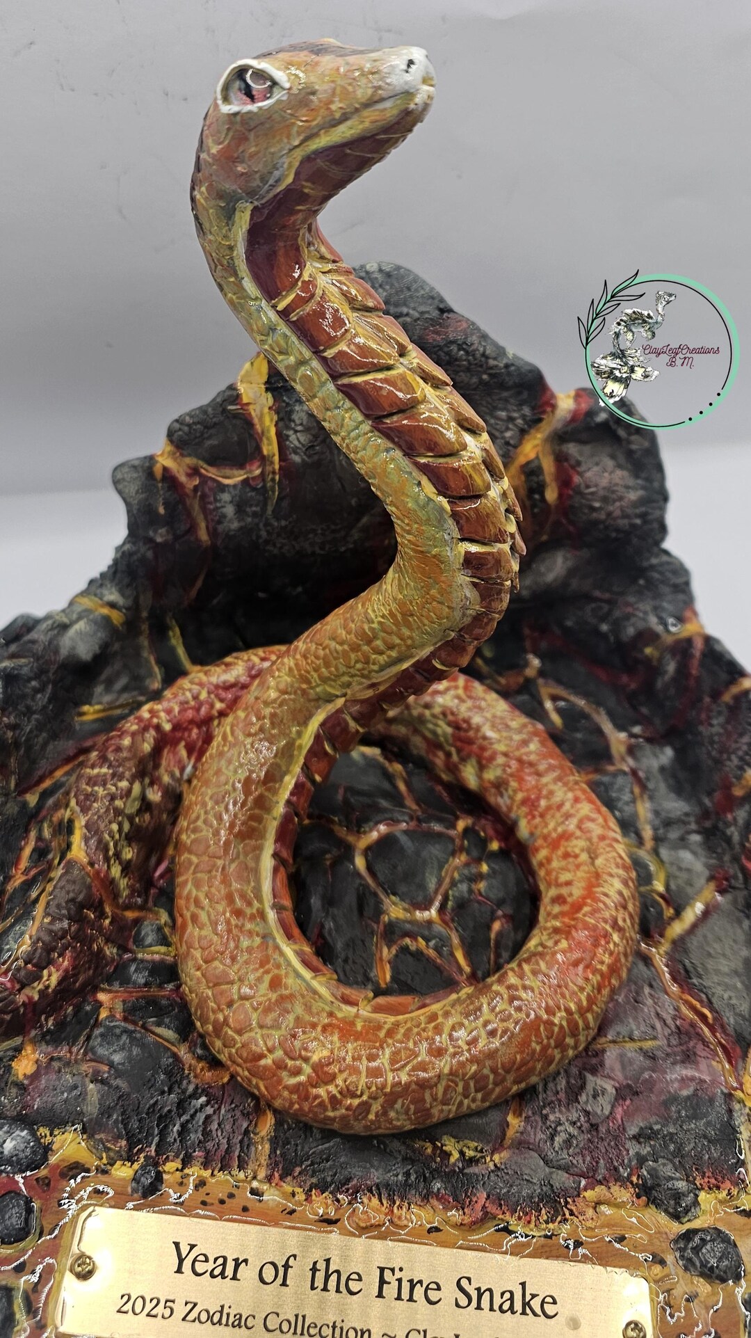 Chinese Zodiac, Fire Snake, Snake Sculpture, Collectable - Etsy