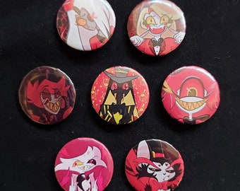 Hazbin Hotel Buttons