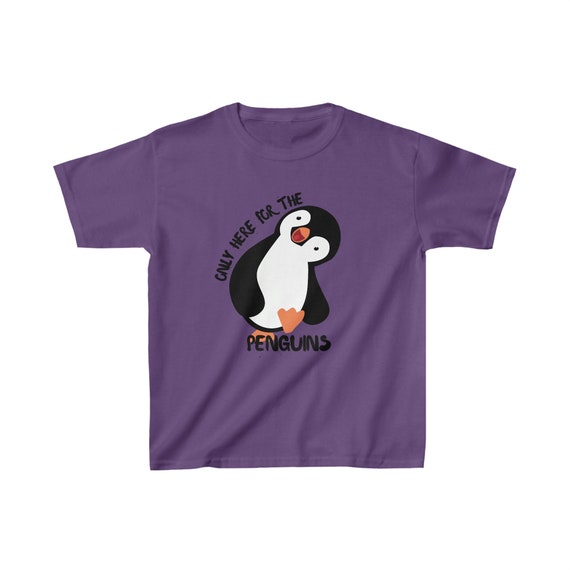 Only Here for the Penguins Kids T-shirt - Zoo Shirt - Etsy