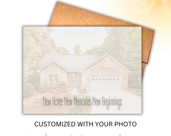 Customized We’ve Moved Card - Homebuyer Greeting Card - New House Card
