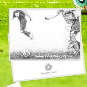 Soccer Coach Thank You Card