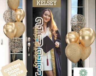 GRADUATION Party Decor Door Poster Customized with Your Photo DIGITAL DOWNLOAD