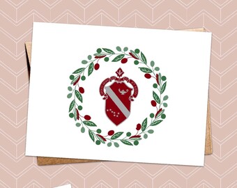 Delta Phi Sorority Holiday Card - Delta Phi Christmas Card
