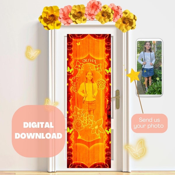 ENCANTO Inspired Magic Door Poster Customized with Your Photo DIGITAL DOWNLOAD - Encanto Birthday