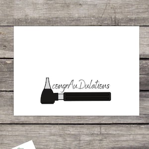 Audiology Inspired Card “congrAuDulations” - Audiology Graduation Card