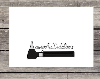 Audiology Inspired Card “congrAuDulations” - Audiology Graduation Card