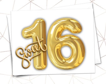 Sweet 16 Birthday Card