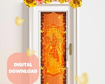 ENCANTO Inspired Magic Door Poster PERSONALIZED DIGITAL Download - Encanto Birthday