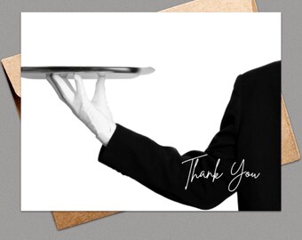 Butler Thank You Card