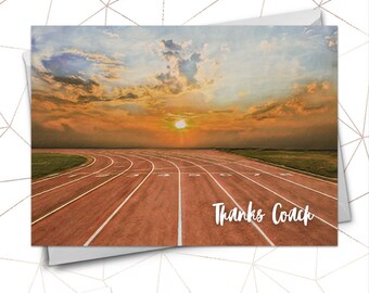 Track Coach Thank You Card