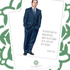 Michael Scott Co-Worker Greeting Card