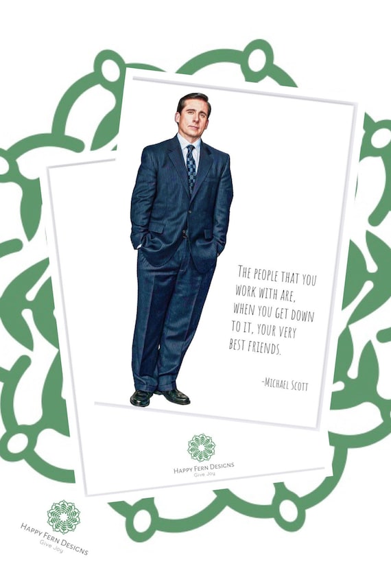 Michael Scott Co-worker Greeting Card | Etsy