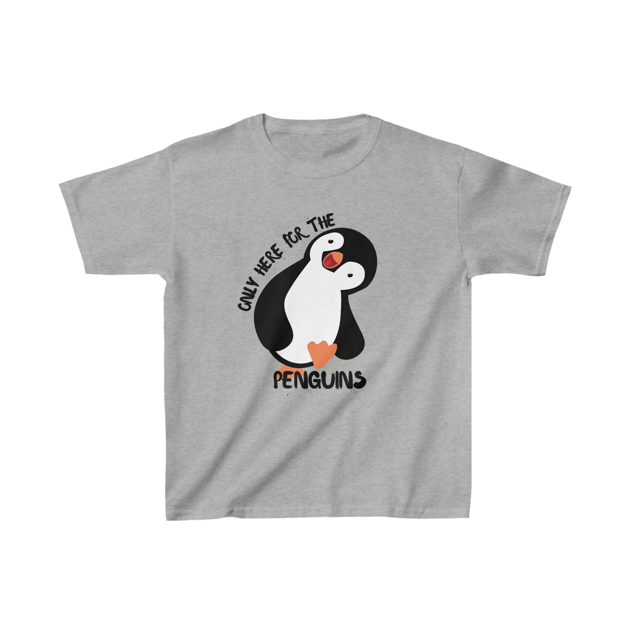 Opening Project☆Our White Penguin T Shirt Only Here for the Penguins Kids T-shirt - Zoo Shirt - Etsy