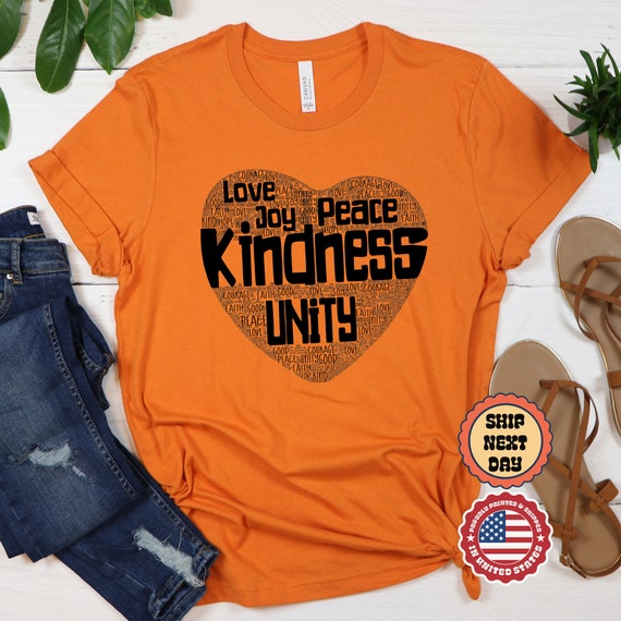 Unity Day Anti-Bullying Orange Anti-Bully Be Kind Love Heart T-Shirt Unity Day Anti-Bullying Orange Anti-Bully Be Kind Love Heart T-Shirt