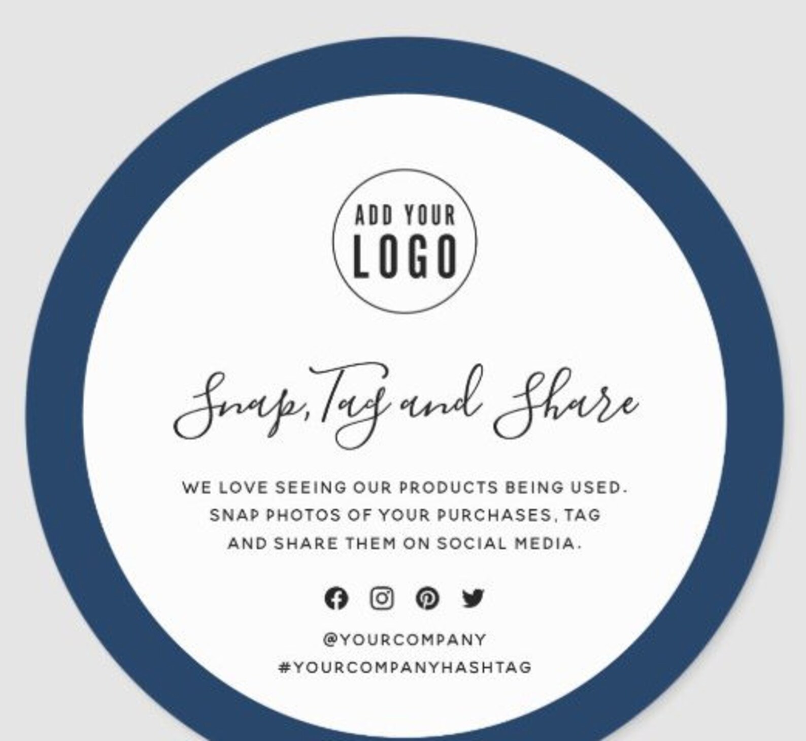 Snap Tag & Share Stickers Etsy