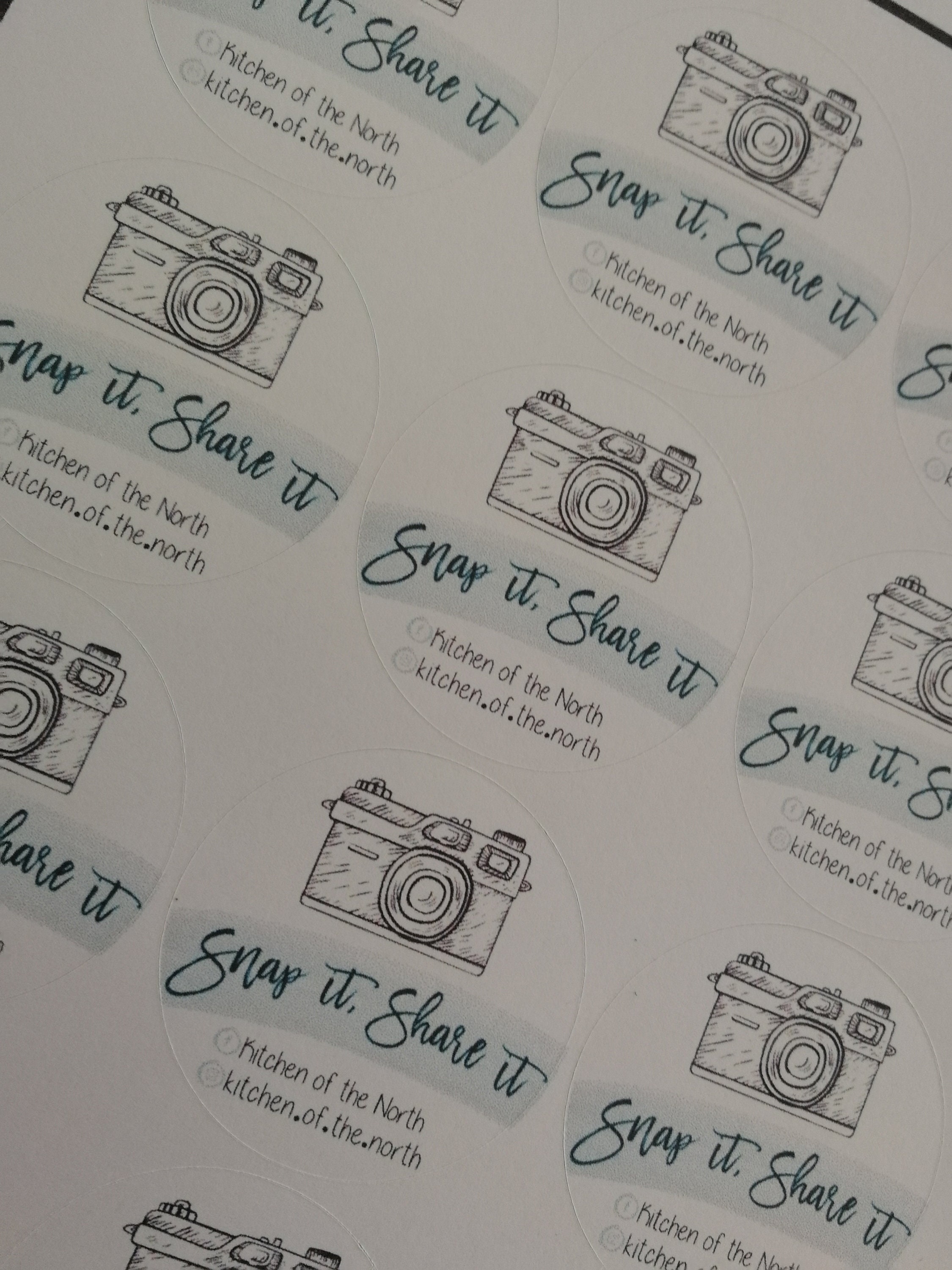 Snap Tag & Share Stickers Etsy
