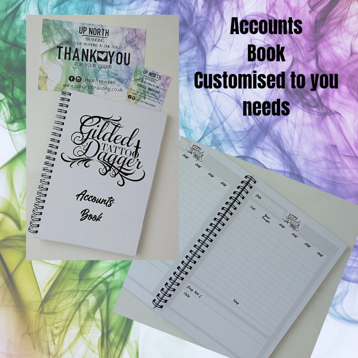 Accounts Book Branded Stationery Etsy