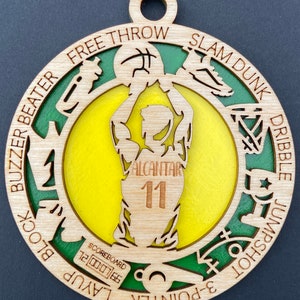 Personalized Sport Ornaments, Athlete Gift, Sports Keepsake, Custom Football, Basketball, Baseball, Softball, Tennis, Soccer, Golf, Swimming