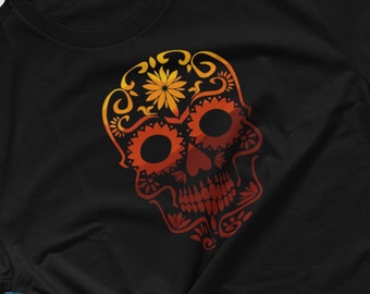 Mexican Sugar Skull Shirt | Candy Skull T-Shirt | Day of the Dead Design