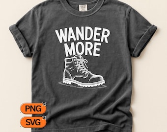 Plus de conception SVG PNG, drôle de citation de camping coupe fichier, graphique minimal d'aventure en plein air, amoureux de la nature Cricut Sublimation Art