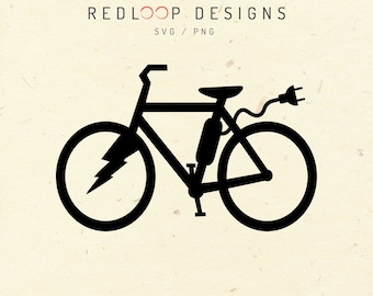 Electric Bicycle svg, Ebike Svg, E-bike svg, Electric bike svg Files for Cricut SVG Files, T-shirt Designs, Instant Digital Download