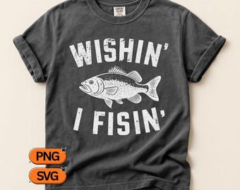 Envie de pêcher, PNG SVG de pêche, conception de poisson en détresse vintage, clipart voyage au lac, pêcheur Cricut coupe fichier art