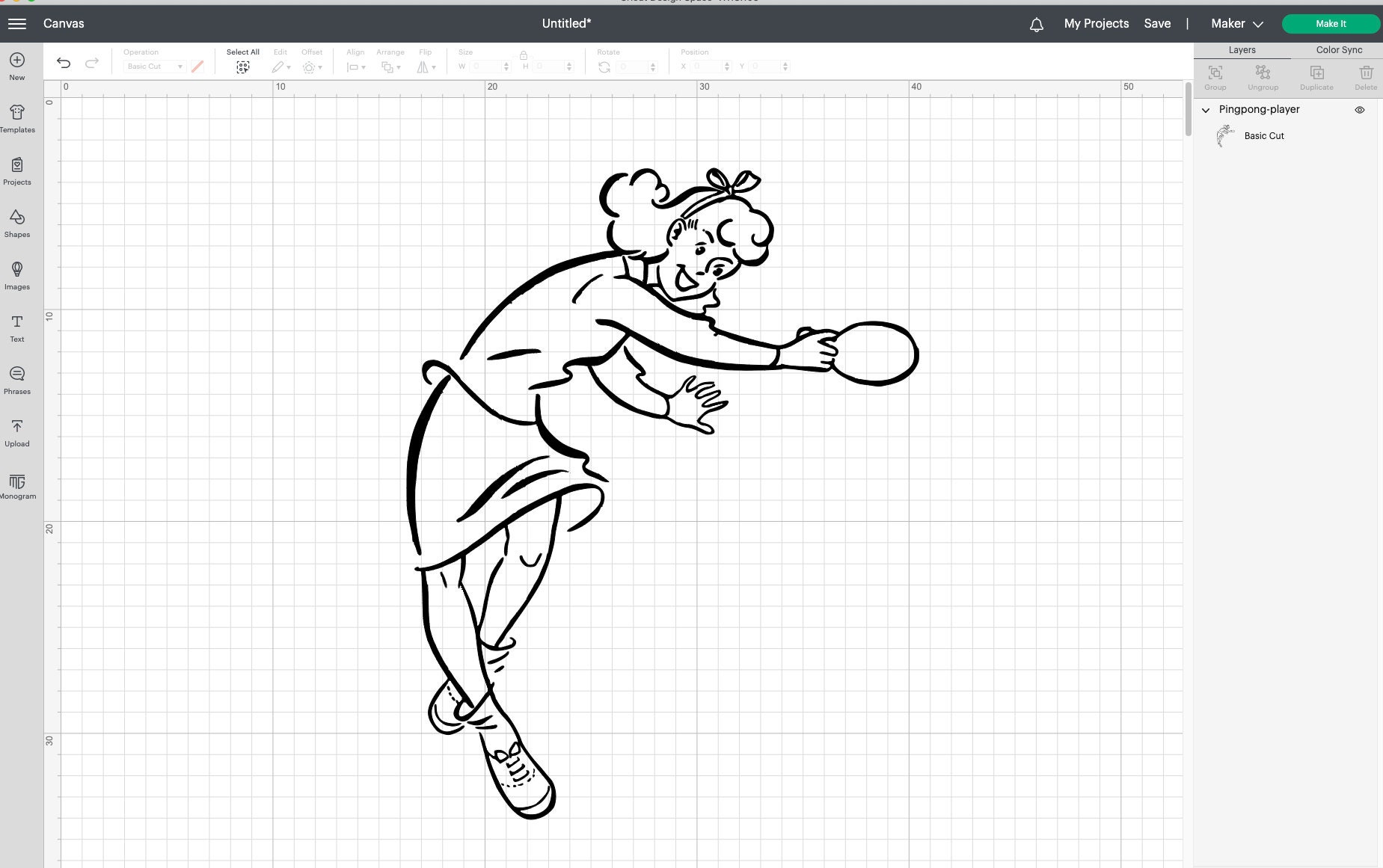 Retro Comic Ping Pong Girl Player SVG Files for Cricut SVG Etsy Australia