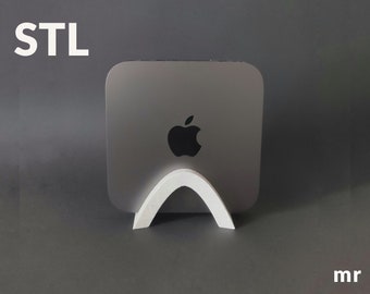 Vertical stand for Mac Mini, Mac Mini stand, .stl file for 3D printing