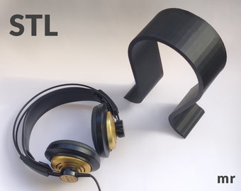 Headphone stand, Headphone Holder, Gaming Headphone Holder for 3D printing .stl file