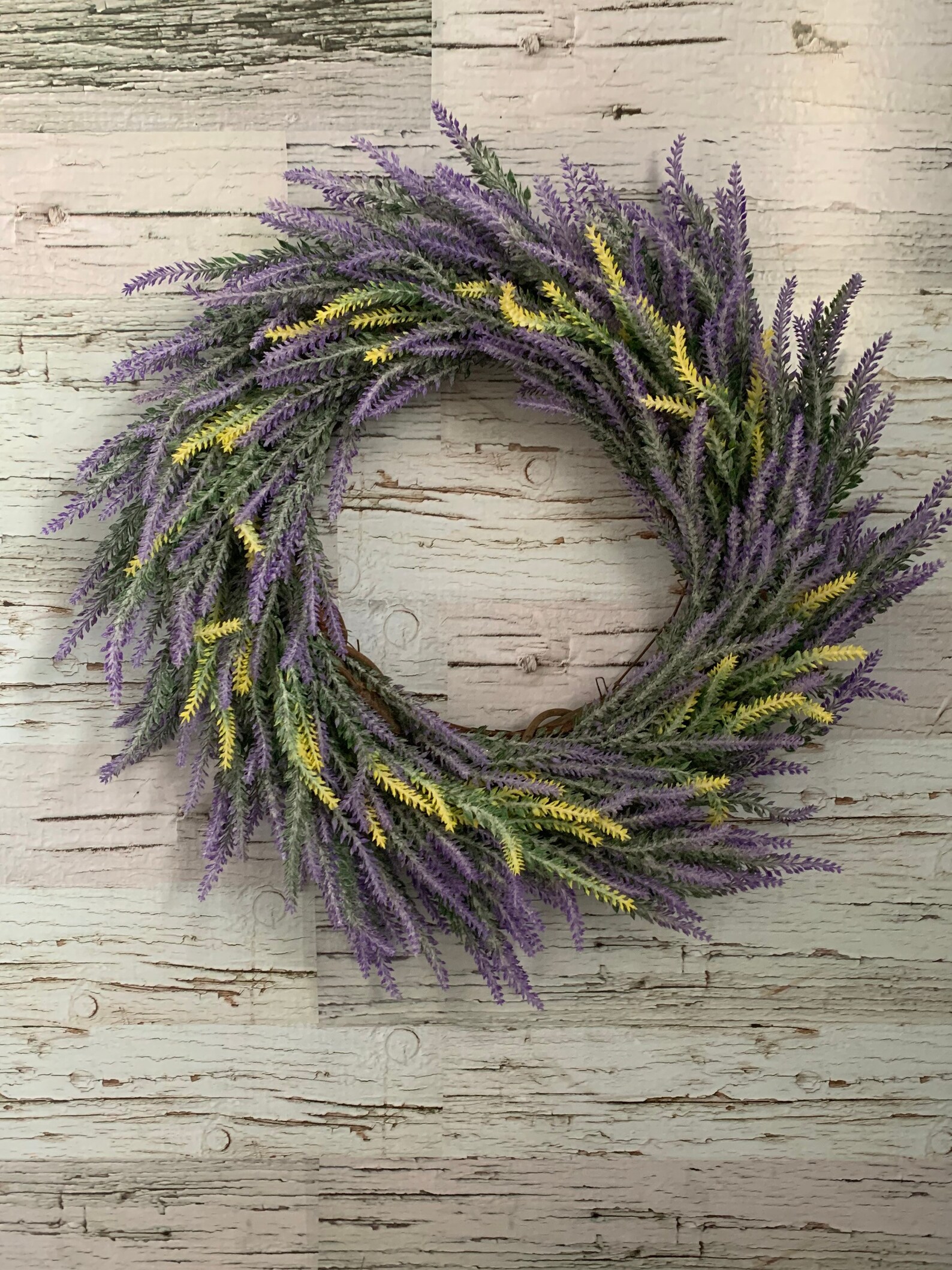 Purple Lavender Wreath. Lavender Wreath. Spring Wreath. Etsy
