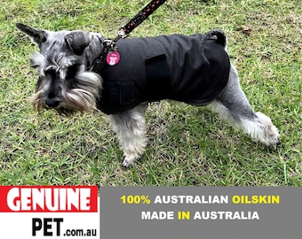 Oilskin Dog Coats Jacket Rug Waterproof Winter Sherpa Fur Lined, soft, warm  AUSTRALIAN MADE