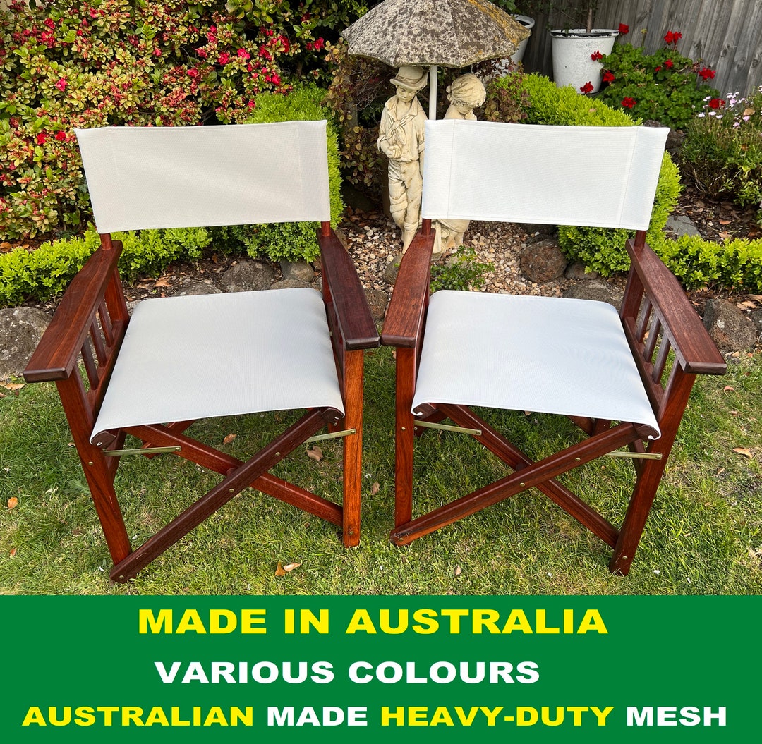 Heavy Duty Mesh Outdoor Director Chair Replacement Covers Australian