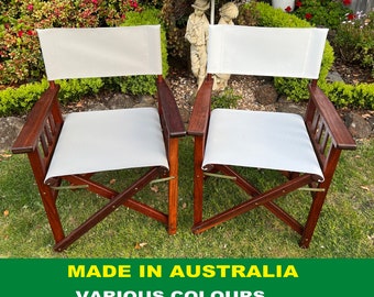 Heavy Duty Mesh Outdoor Director Chair Replacement Covers - Australian Made