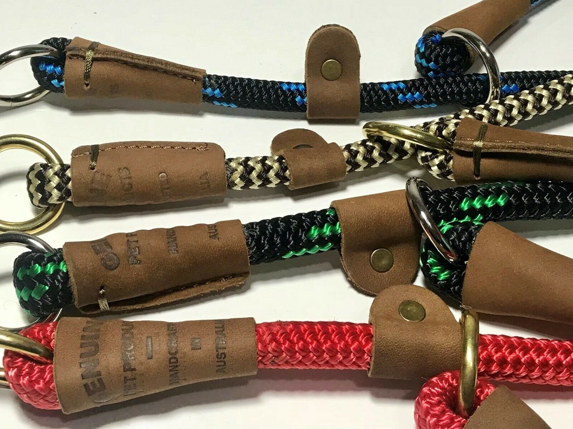 Dog Slip Collar Training Collars Soft Gentle Rope Slip Check Etsy