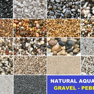 Aquarium Natural Gravels Gravel Pebbles Stones Fish Tank Aquascape Terrarium